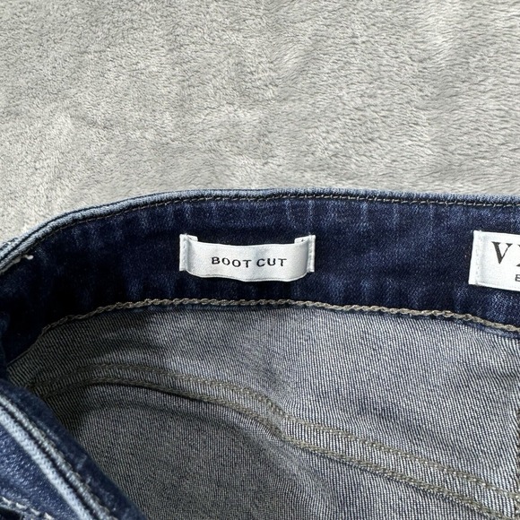 Vigoss Jeans Womens 6 Blue Bootcut Stretch Dark Wash Denim Pockets Logo Casual - Picture 7 of 9